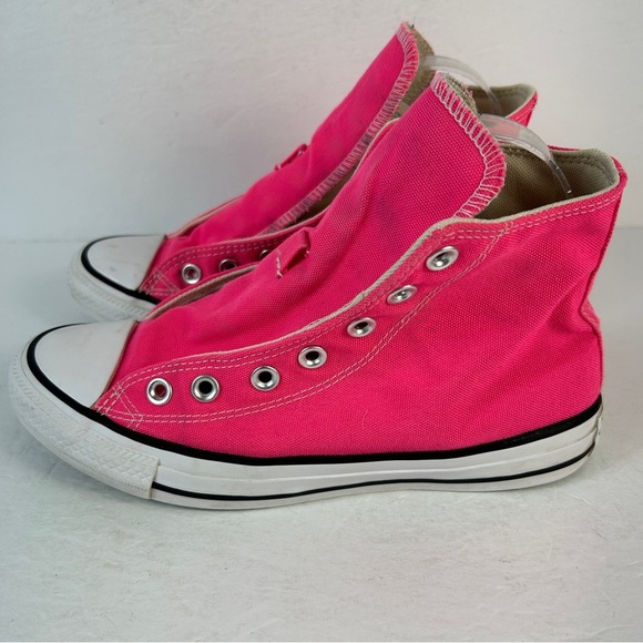 ❤️ Converse Hot Pink Canvas Unisex Sneakers 6M 8W - Picture 5 of 7